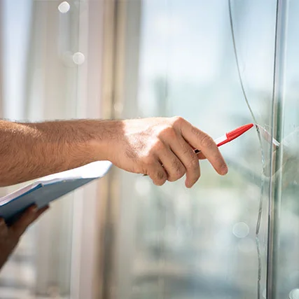 broken glass repair in Country Club, FL